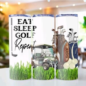 William Murray Golf Themed Drinkware Set - White and Green